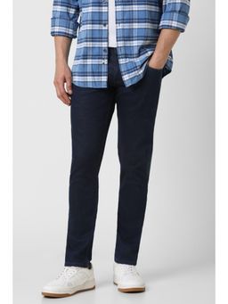 Peter England - Men Navy Light Wash Skinny Fit Jeans