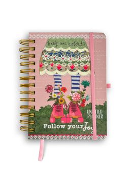 Happywagon - Pink Roller Skate Undated Planner