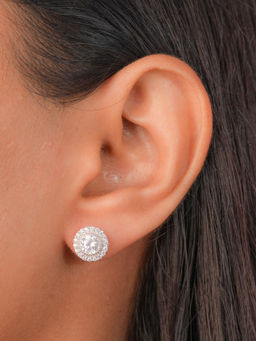 Johori - Zircon Shining Round Earring