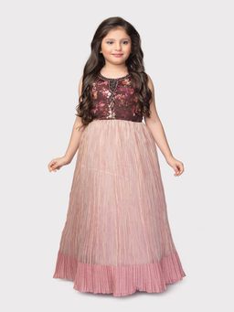 BETTY - Wine Colored Festive Gown