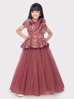 BETTY - Raspberry Colored Party Gown