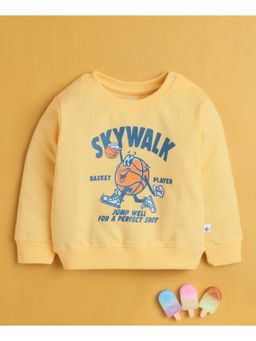 Bumzee - Yellow Boys Full Sleeves Cotton Sweatshirt (3-6 Months)