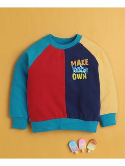 Bumzee - Multi-Color Boys Full Sleeves Cotton Sweatshirt (2-3 Years)