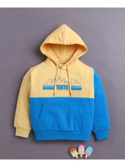 Bumzee - Yellow Boys Full Sleeves Cotton Hoodie