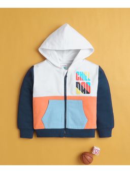 Bumzee - Boys Full Sleeves Cotton Hooded Zipper Hoodie