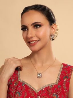 Nuyug - 22K Gold Plated Minimal Dual Tone Necklace Set