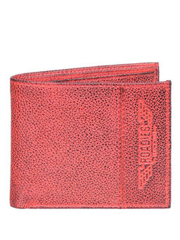 Justanned - Rustic Red Mens Fullgrained Leather Wallet