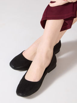 Inc.5 - Womens Black Casual Embellished Round Toe Pumps Heels