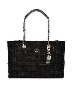 Guess - Black Patterned Tote Bag