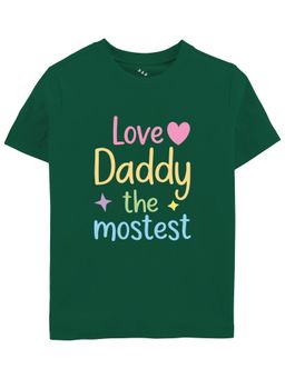 Zeezeezoo - Love Daddy The Mostest Printed Cotton T-Shirt