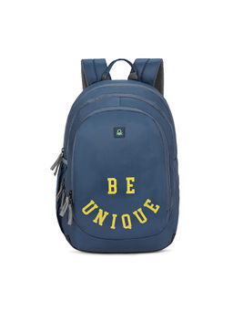 United Colors of Benetton - Unique Unisex Polyester Laptop Bag - Navy (14 Inch) (M)