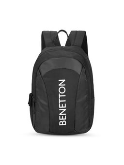 United Colors of Benetton - Skylar Unisex Polyester Laptop Bag - Black (14.5 Inch) (M)