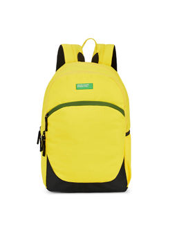 United Colors of Benetton - Pablo Unisex Polyester Laptop Bag - Yellow & Black (15 Inch) (M)
