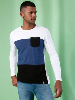 CAHOOT - Self Design Men Round Neck White T-shirts