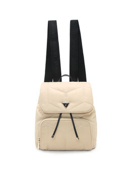 Guess - Enelia Flap Beige Backpack