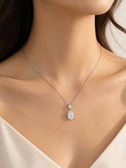 ZAISHA - White Stainless Steel 18K Gold Plated Necklace