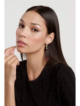 Ted Baker - White Brass Plated Pair Of Earrings