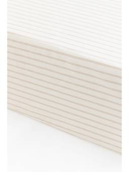 H&M - White Patterned Satin Fitted Sheet
