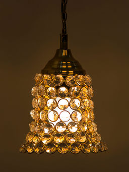 Homesake - Crystal Hanging Pendant Bell Light