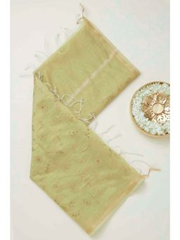 Soch - Women Light Green Embroidered Dupatta
