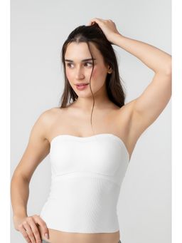 bodyline - White Solid Regular Tube Bra