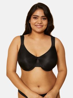 Triumph - Black Solid Minimizer Cut and Sew Medium Coverage Bra