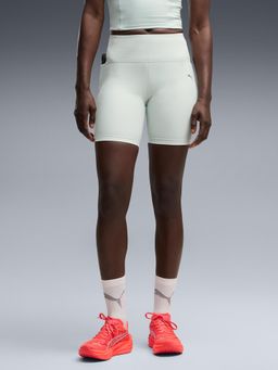 Puma - Dreamrun Women's Back Pocket Green Running Tights Shorts