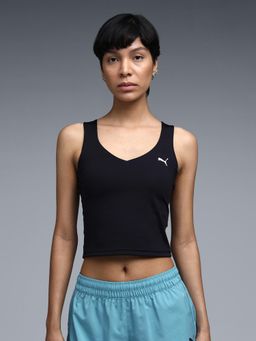 Puma - STRONG Women's Slim Black Crop Tank Top
