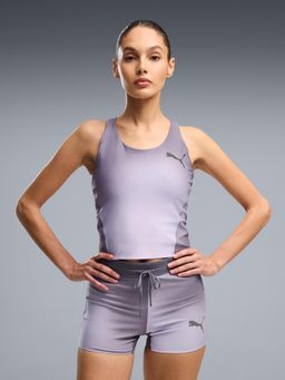 Puma - Lightspeed Women's Ombre Running Grey Crop Tank Top