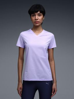 Puma - Women'S Train All Day Essentials V-Neck Purple T-Shirt