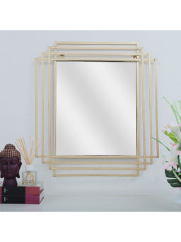 HomeTown - Glamor Iron Mirror In Gold Colour