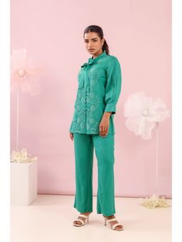 Autumnlane - Purna Emerald Cotton Co-Ord (Set of 2)