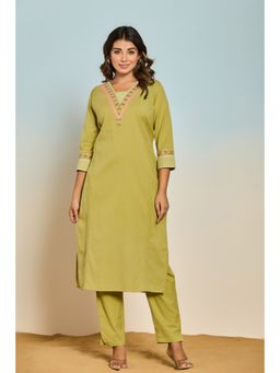 Autumnlane - Rajhans Pine Cotton Kurta and Pant (Set of 2)