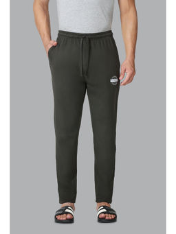 Van Heusen - Men Drawstring Waist & Functional Pockets Trackpants - Moss Green
