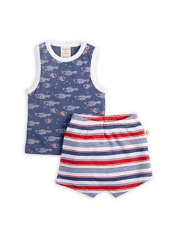 Tiny Twig - Little Fish Singlet Tank Top and Shorts (Set of 2)
