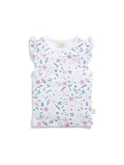 Tiny Twig - Porcelain Floral Cap Sleeve Top