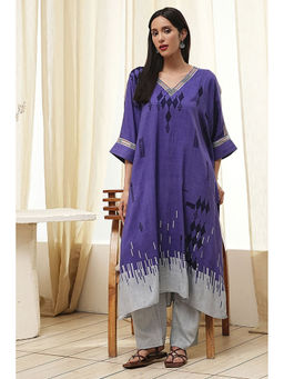 Biba - Women Viscose Rayon Printed Kurta and Palazzo (Set of 2)