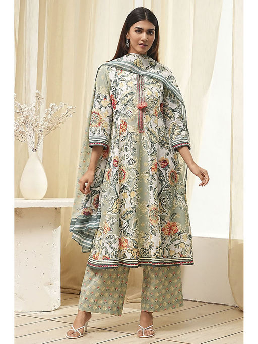 biba cotton dresses Orange Biba Cotton Dress Material Lattice Heavy Work Salwar Suit Biba Dupatta Dress Material Buy