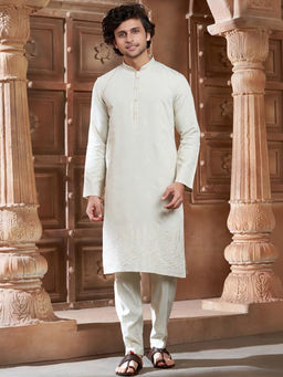 EKATVA ETHNIC - Light Green Cotton Thread Embroidery and Motifs