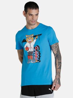 Puma - Dylan Ss 1 Men Blue T-shirt