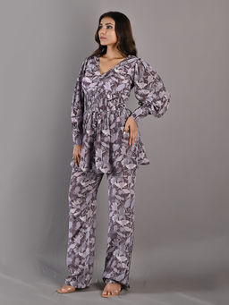 Bohame - Orquidea Purple & Mauve Co-Ord (Set of 2)