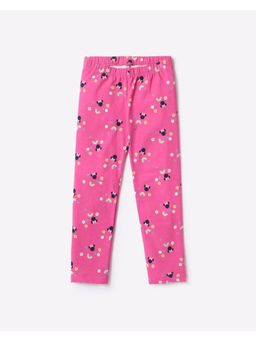 GAP - Girls Pink Cotton Character Leggings
