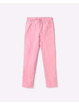 GAP - Girls Pink Cotton Solid Leggings