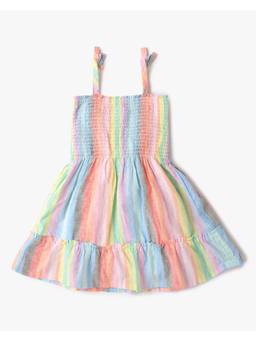 GAP - Girls Multi-Color Cotton Stripes Dress