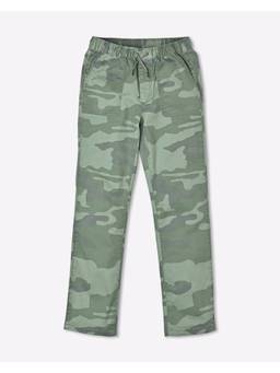 GAP - Unisex Green Cotton Camouflage Trackpant
