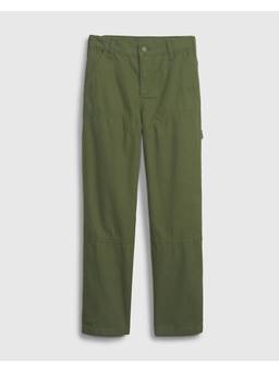 GAP - Boys Green Cotton Solid Trousers