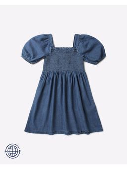 GAP - Unisex Blue Cotton Solid Dress