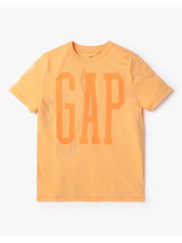GAP - Boys Peach Cotton Printed T-shirt