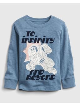 GAP - Boys Blue Cotton Printed T-shirt