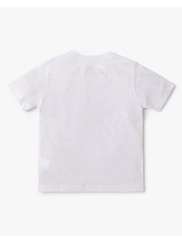 GAP - Boys White Knitted Printed T-shirt